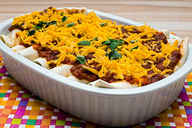 Cheesy ground beef enchiladas in 30 minutes