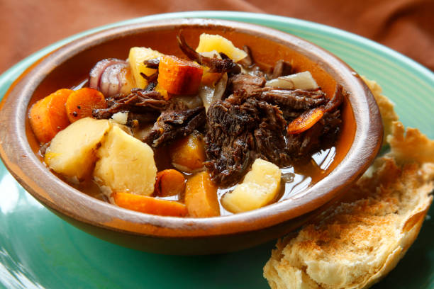 Classic beef stew with root vegetables