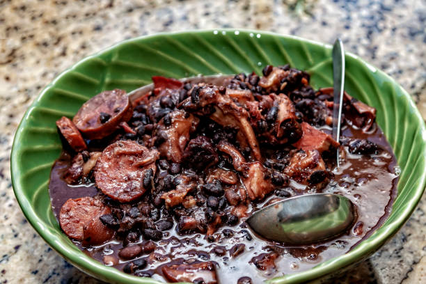 Brazilian feijoada, a hearty black bean stew