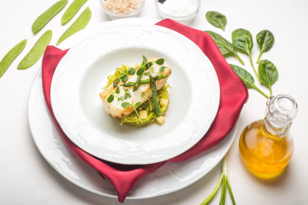 Baked cod with a simple herb crust